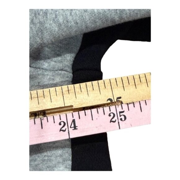 Adidas Sweatshirt Mens Large Crewneck Pullover Athletic Colorblock Black Gray - Picture 5 of 8